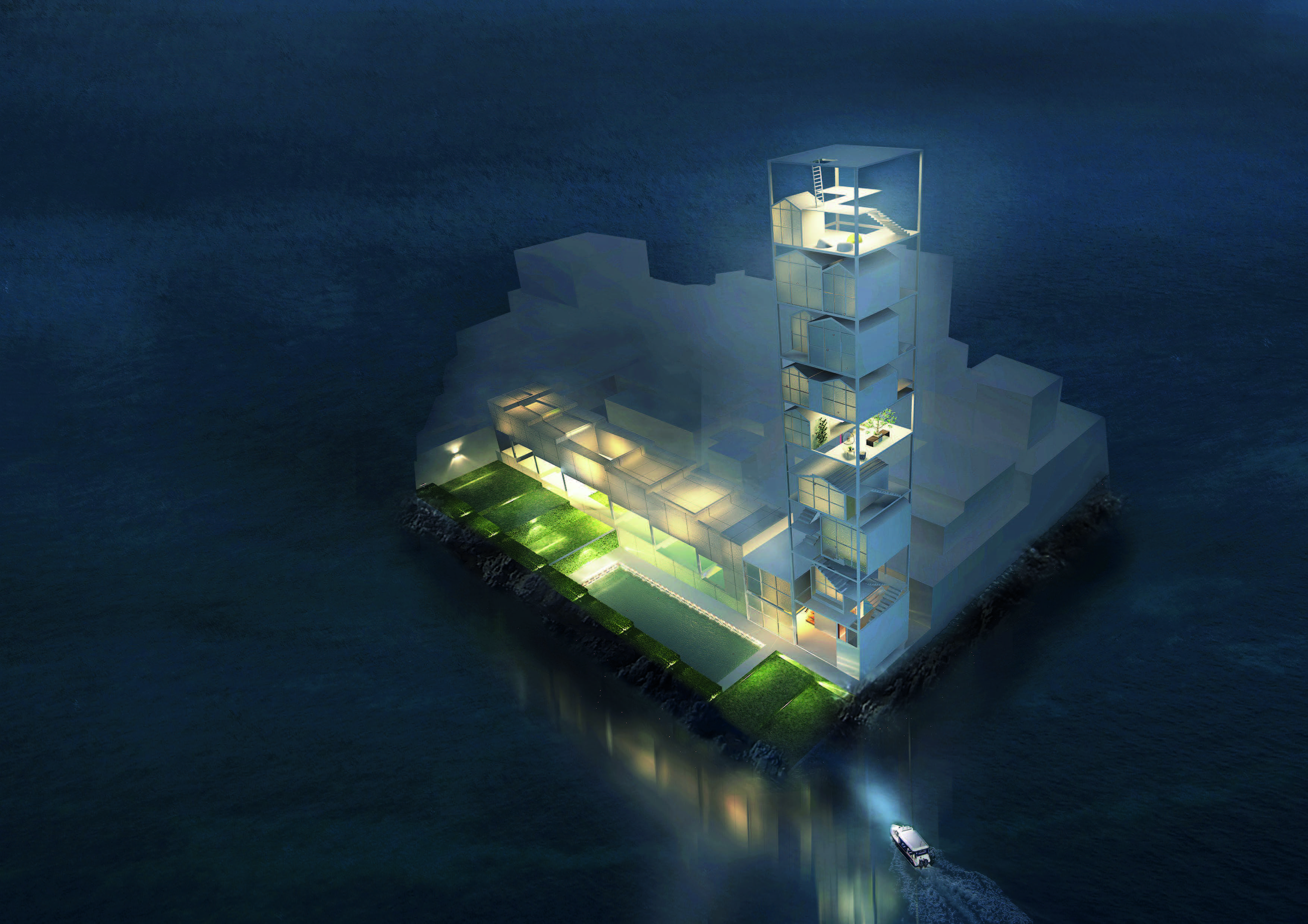 Sky tower- housing