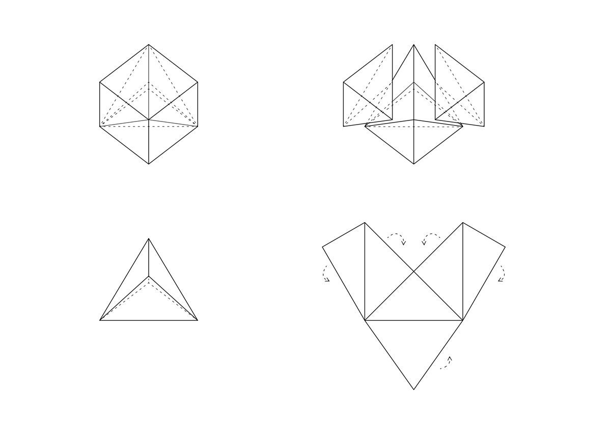 “Butterfly Clasp”- single building block design