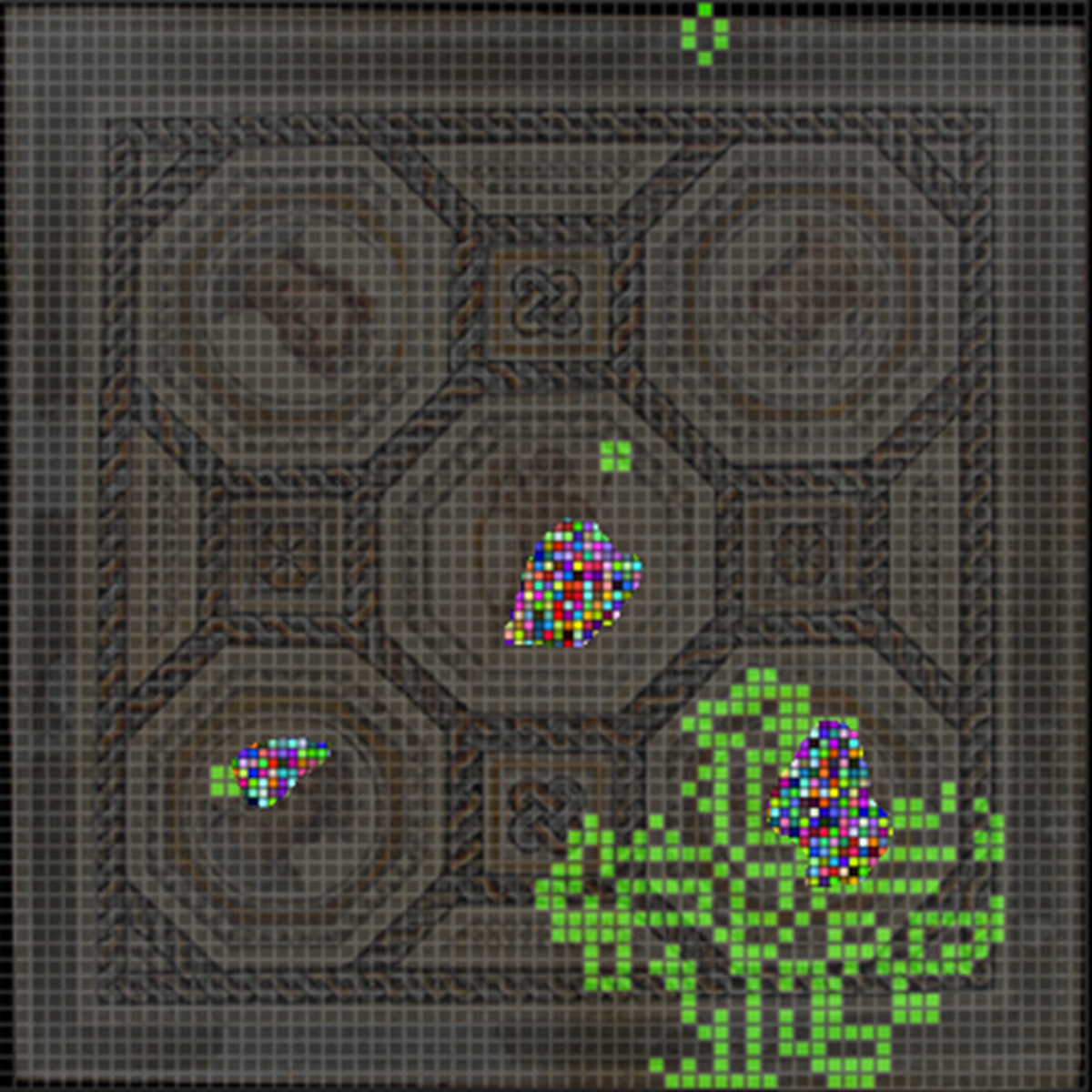 Pixel Invasion - Light Projection Art