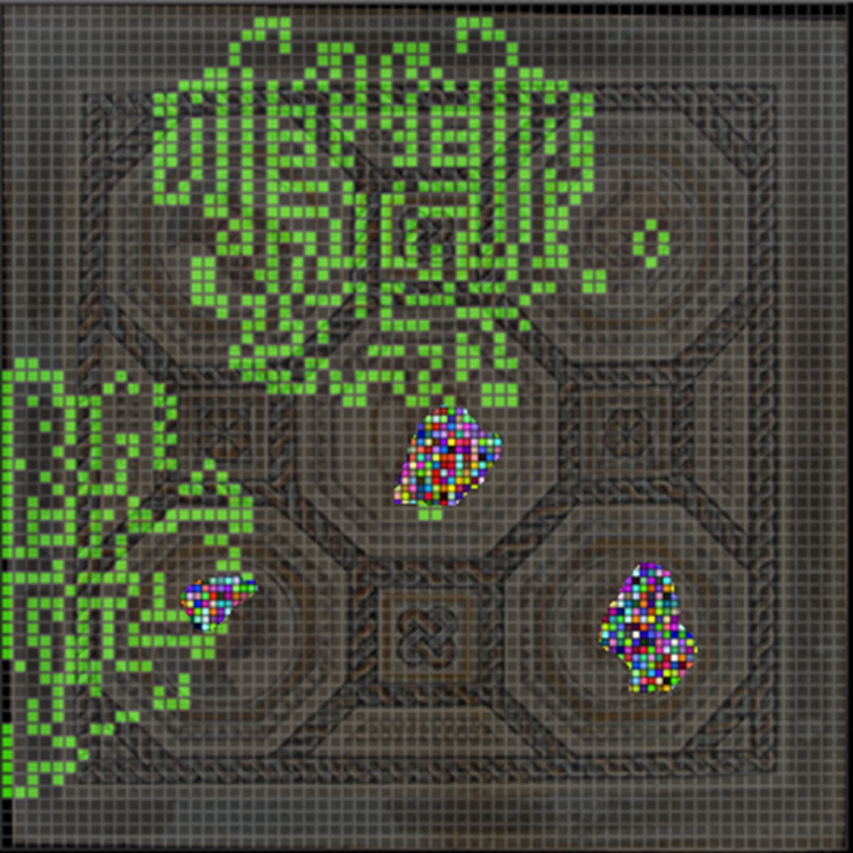 Pixel Invasion - Light Projection Art