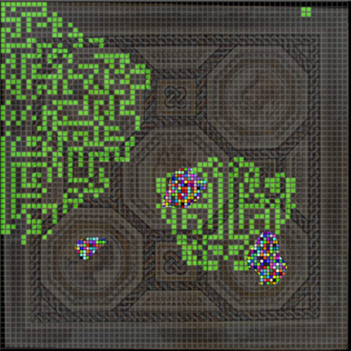 Pixel Invasion - Light Projection Art